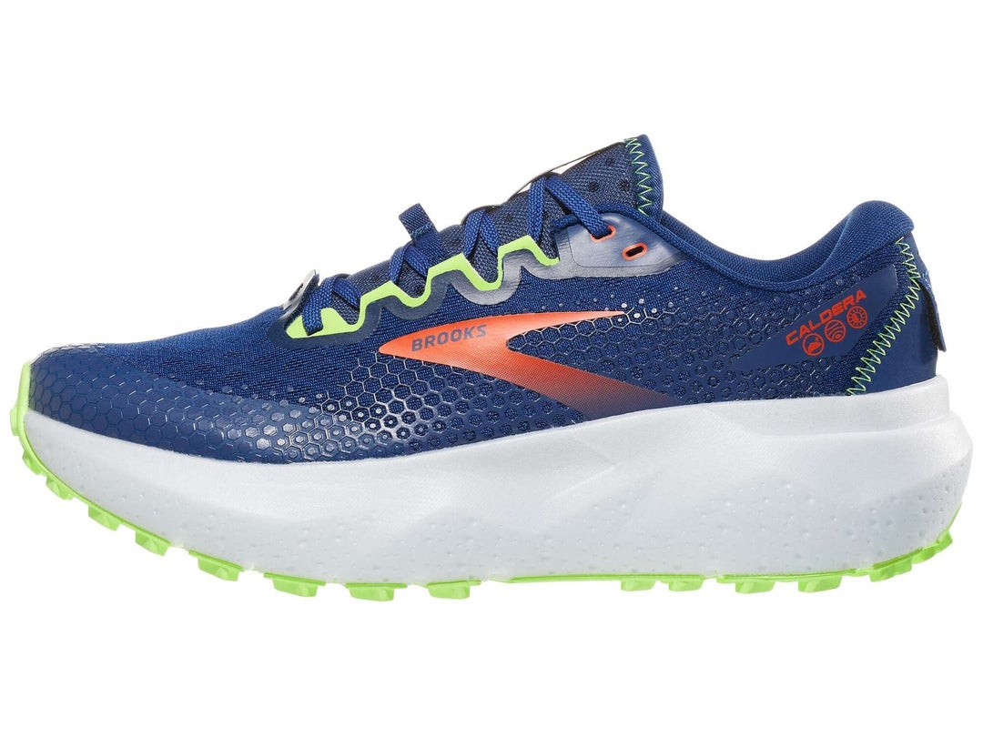 Brooks Caldera 6 Men's Shoes Navy/Firecracker/Green | Running Warehouse