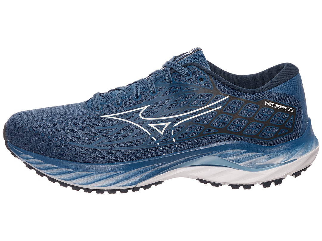 Mizuno Wave Inspire 20 Men's Shoes Blue/White/Blue | Running Warehouse