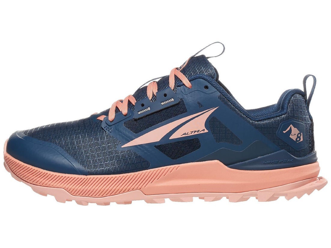 Altra Lone Peak 8 Women's Shoes Navy/Coral Running Warehouse