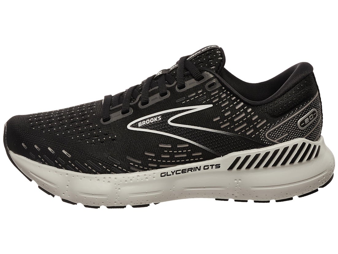 Brooks Glycerin GTS 20 Women's Shoes Black/White Running Warehouse