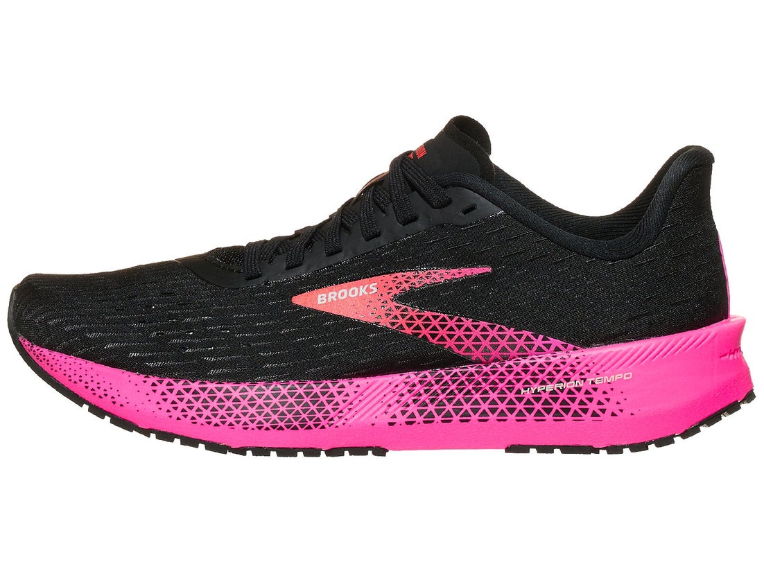 Brooks Hyperion Tempo Women's Shoes Black/Pink/Coral Running Warehouse