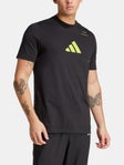 adidas Men's Core Tennis Logo T-Shirt - Black