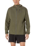 ASICS Men's Fujitrail Waterproof Jacket Mantle Green