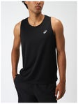 ASICS Men's Silver Singlet Performance Black