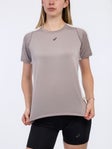 ASICS Women's Fujitrail Elite Short Sleeve Cream