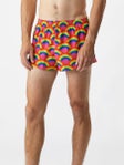 BOA Men's 1" Stretch Elite Split Short Rainbow