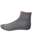Drymax Trail Running 1/4 Crew Turndown Socks Grey/Pink