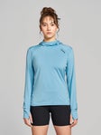 Janji Women's Sunchaser 50 Hooded Long Sleeve Celeste