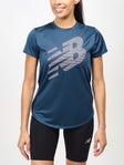 New Balance Women's Accelerate Printed Short Sleeve