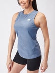 New Balance Women's Q Speed Jacquard Tank Mercury Blue