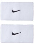 Nike Swoosh Doublewide Wristbands 2Pk White