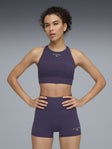 Puma Women's Hyrox Shapelux High Neck Bra Deep Plum