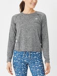 rabbit Women's EZ Tee Long Sleeve Cropped Charcoal