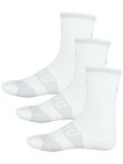 SHYU Training Half Crew Socks 3-Pack White