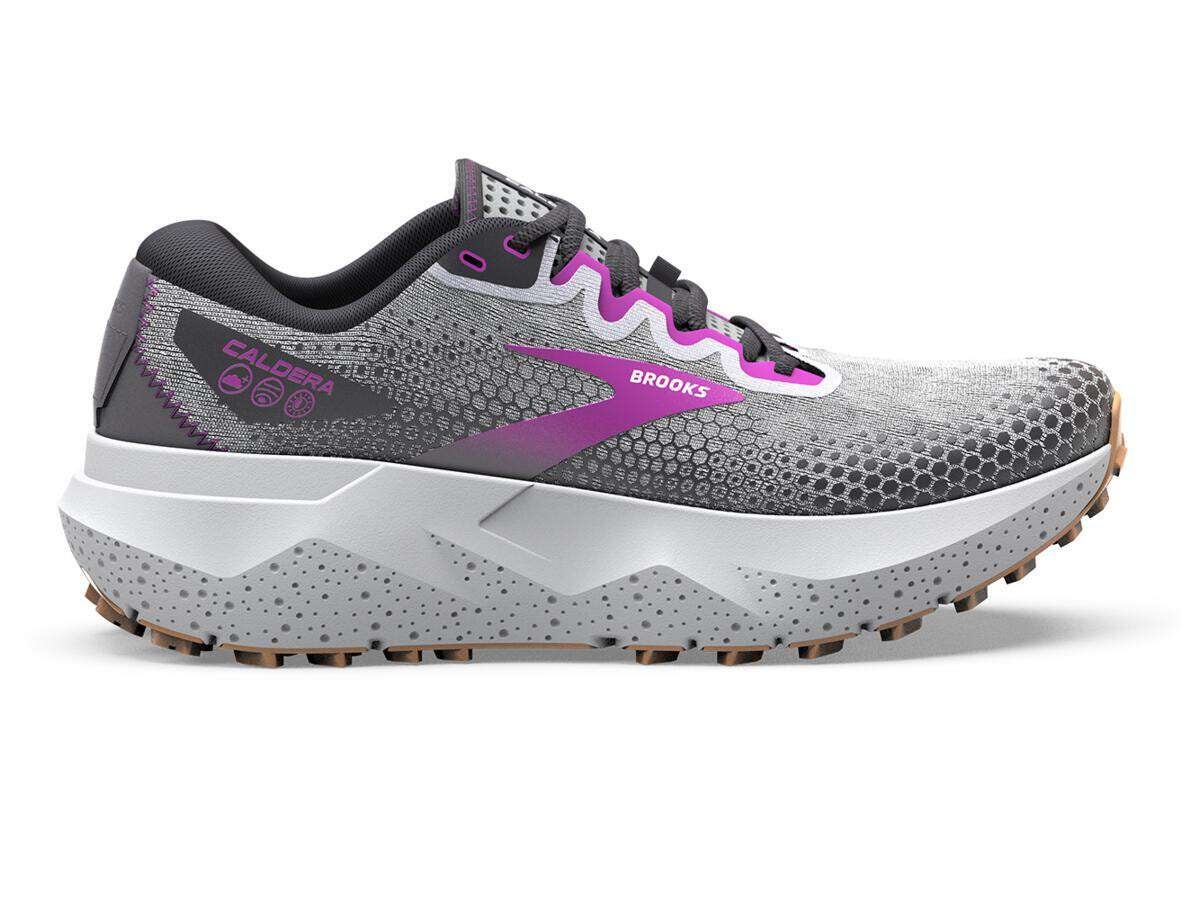 Brooks Caldera 6 Women's Shoes Oyster/Blacken Pearl/Prp | Running Warehouse