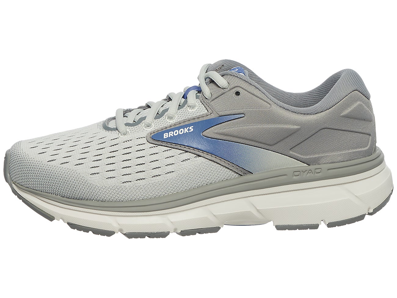 Brooks Dyad 11 Women's Shoes Grey/White/Blue Running Warehouse