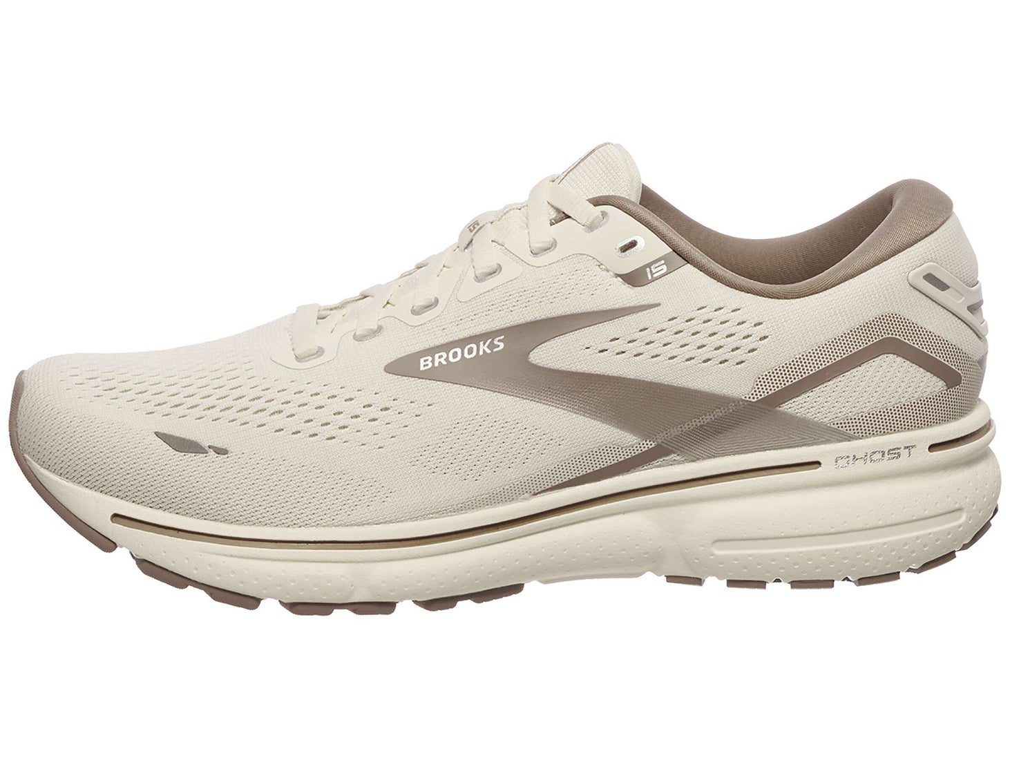 Brooks Ghost 15 Men's Shoes Healing Whisper White Running Warehouse