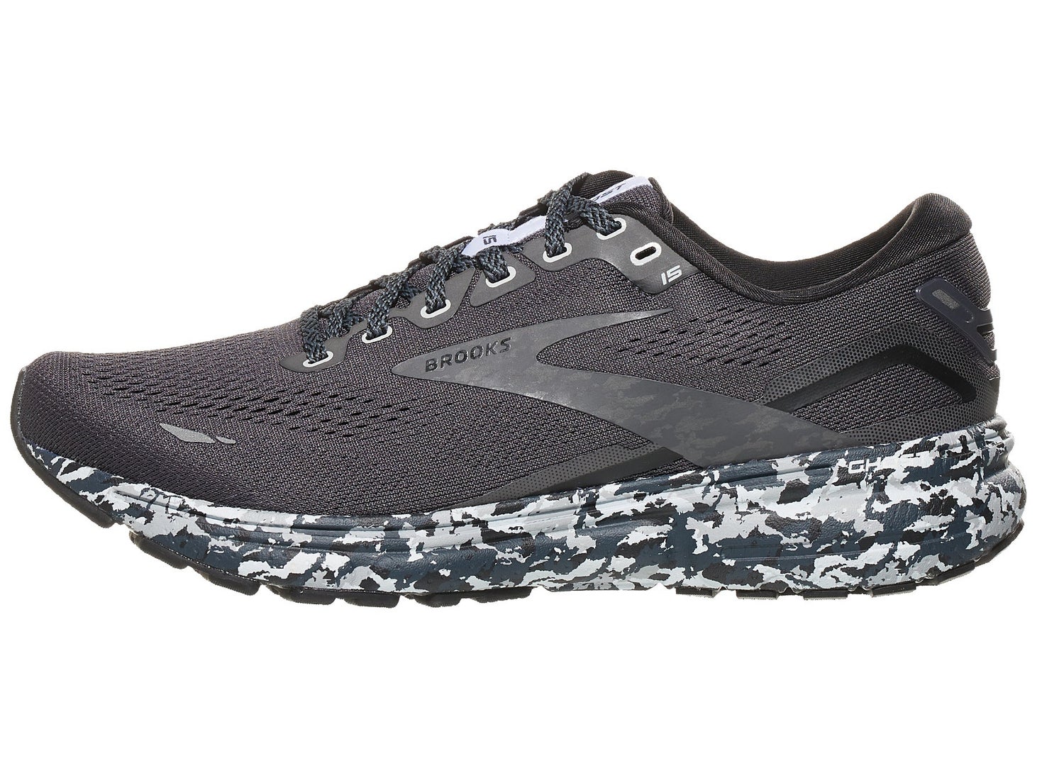 Brooks Ghost 15 Men's Shoes Ebony/Black/Oyster | Running Warehouse