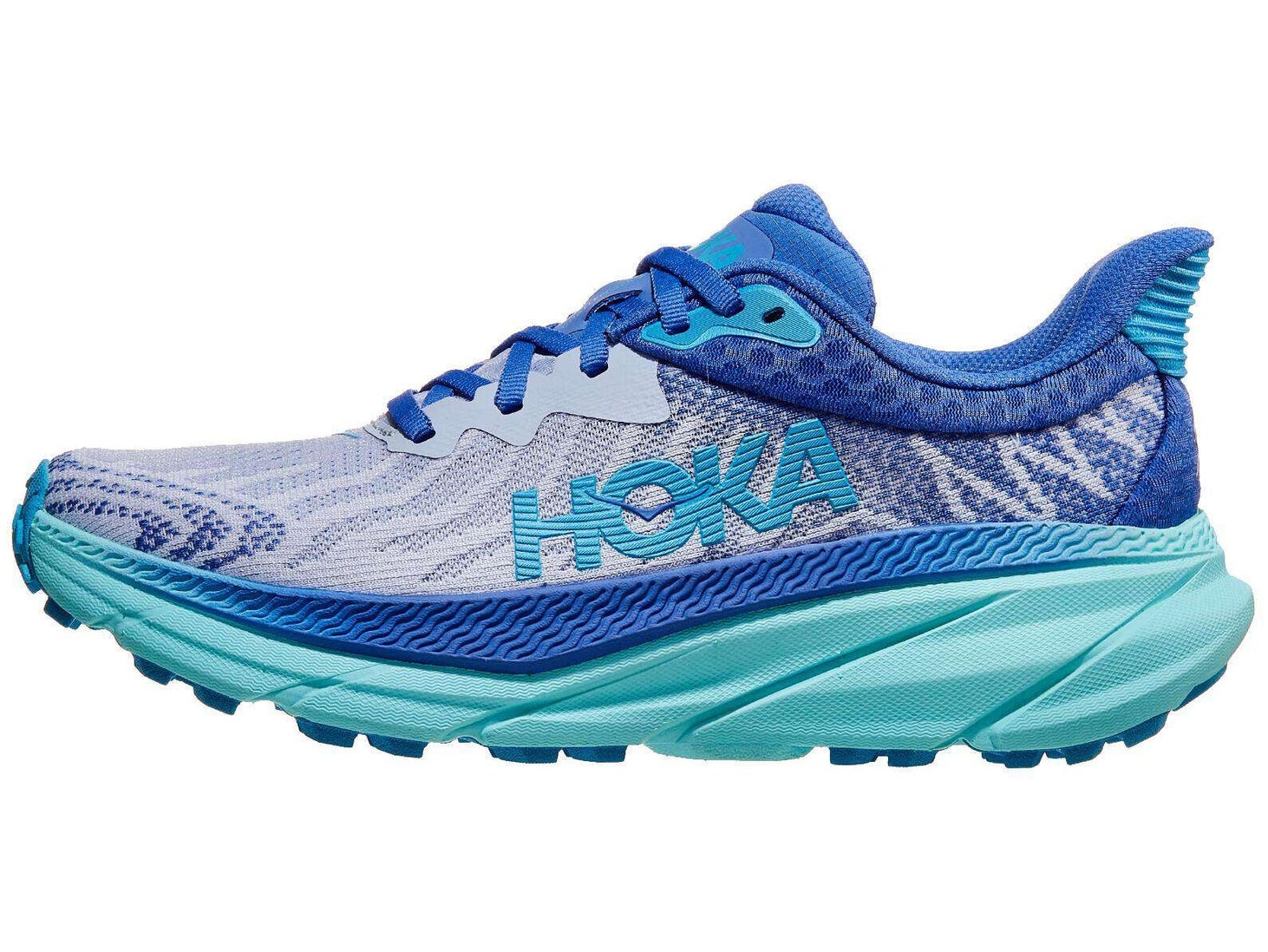 HOKA Challenger 7 Women's Shoes Ether/Cosmos Running Warehouse