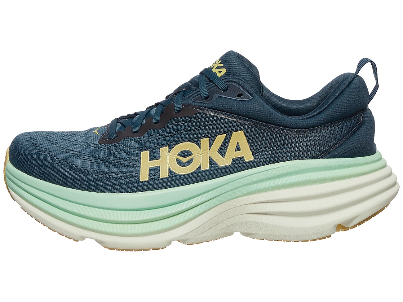 HOKA Bondi 8 Men's Shoes Midnight Ocean/Bluesteel | Running Warehouse
