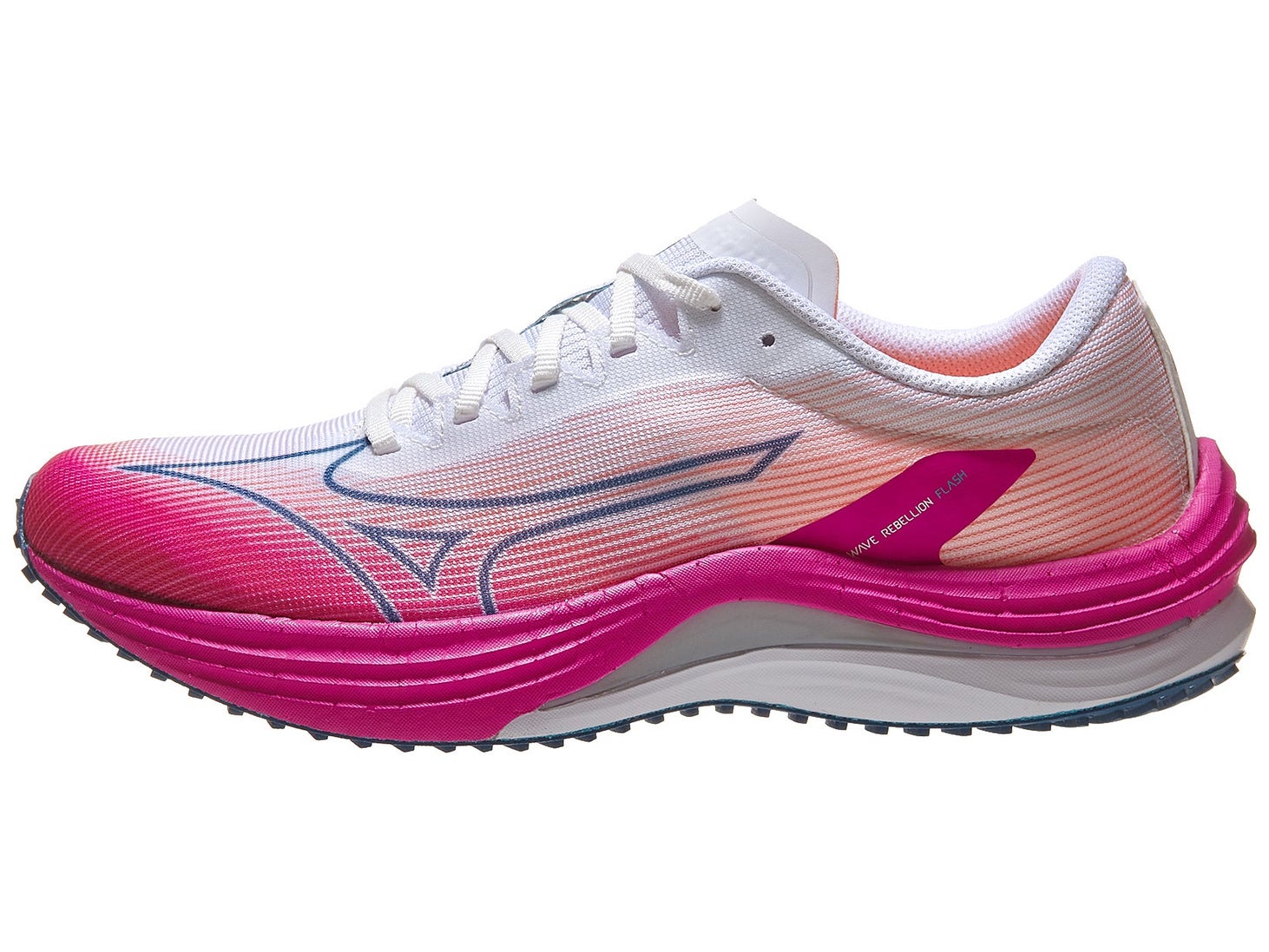Mizuno Wave Rebellion Flash Women's Shoes White/Pink | Running Warehouse