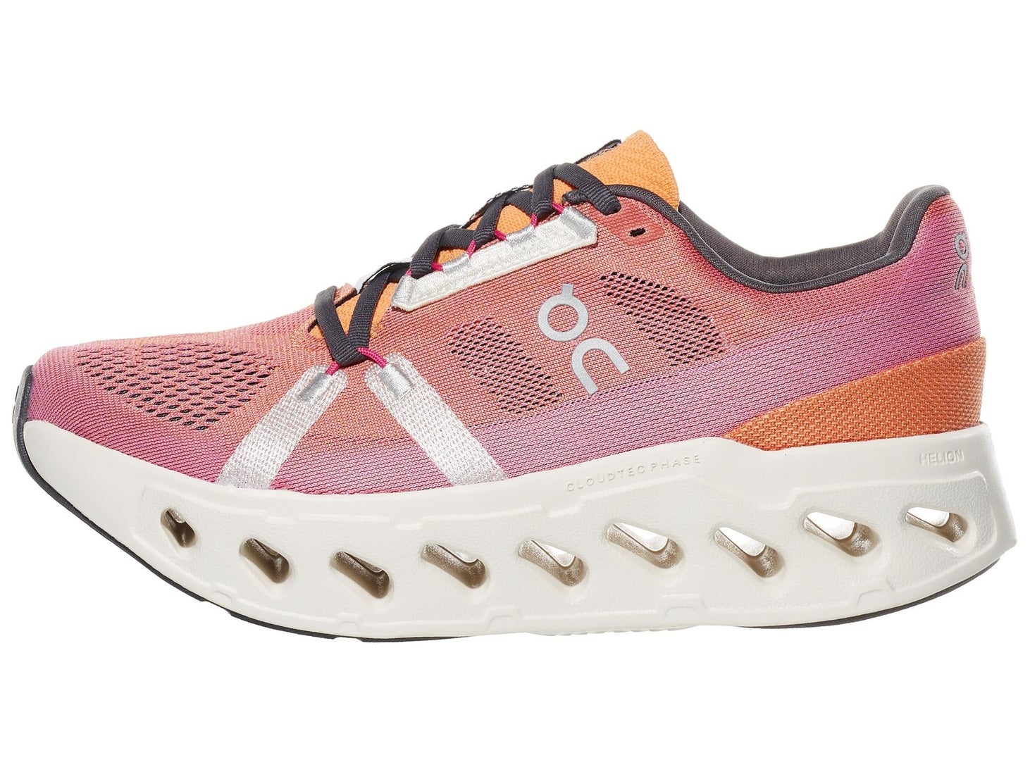 On Women's Cloudeclipse Textile Trainers - Most Cushioned Running Shoes Alloy/White