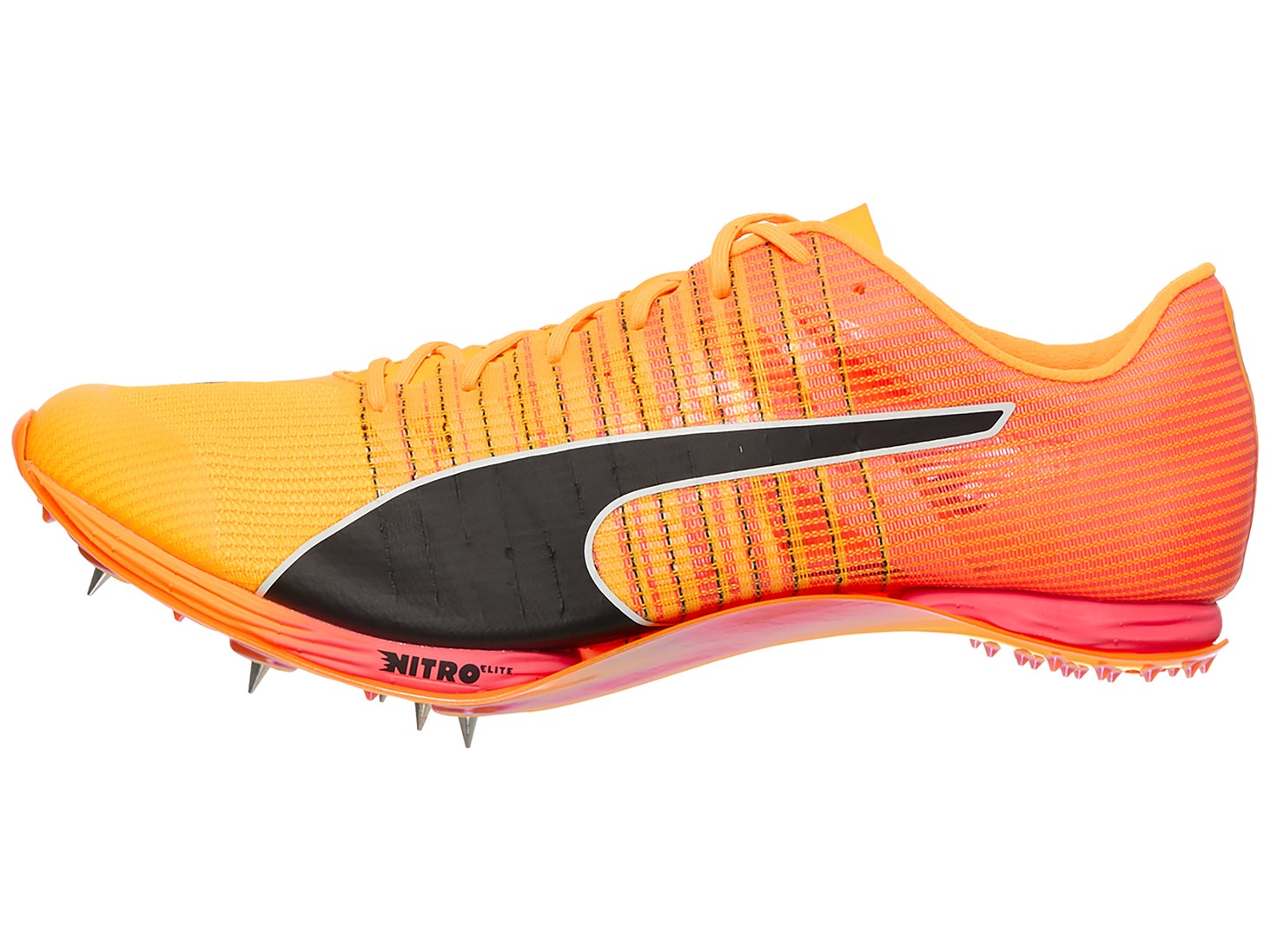 PUMA evoSpeed 400 Nitro 2 Spikes Unisex Sun Stream/Blk Running Warehouse