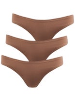2XU Wom Invis G-String 3-Pack LG Sand