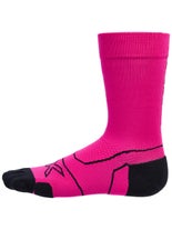 2XU Vectr Cush Comp Crew Sock XL Fushsia/Black