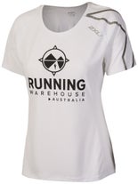2XU Women's RWAU Active Short Sleeve MD White