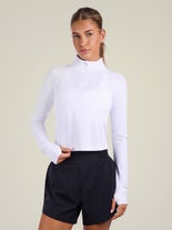 2XU Women's Aero Waffle 1/2 Zip White