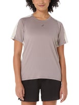 ASICS Women's Fujitrail Elite Short Sleeve Cream