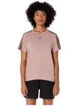 ASICS Women's Fujitrail Peak Short Sleeve Neutral Pink