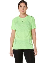 ASICS Women's Metarun Short Sleeve Illuminate Green