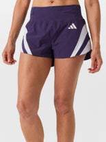 adidas Women's adizero New York Short 3" Aurora Plum