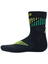 CEP Men' Core Run Merino Sock Mid Cut 3.0 4 Blk/Lim
