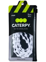Caterpy Run No-Tie Laces  Silky White
