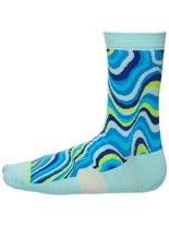 Hoka GPX Crew Run Socks SM Diva Blue Topo