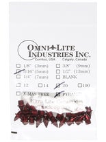 Om-l 5mm (3/16") Pyramid Spikes 20 Pack Red