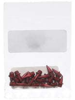 Om-l 9mm (3/8") Pyramid Spikes 20 Pack Red