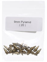 Om-l 9mm (3/8") Pyramid Spikes 20 Pack Gold
