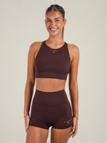 Puma Women's Hyrox Shapelux High Neck Bra Chocolate