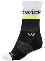 Swiftwick Aspire Five Sock MD Black Hi Viz Yellow