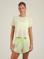 Salomon Women's SHAKEout Air Cropped Tee Butterfly