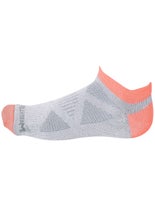 Wrightsock Wom CoolMesh II Tab Sock SM Grey/Coral