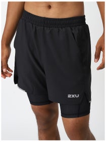 2XU Men's Aero Mesh 2 in 1 5" Shorts Black