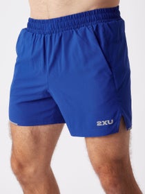2XU Men's Aero 5" Shorts Surf/Silver Reflective
