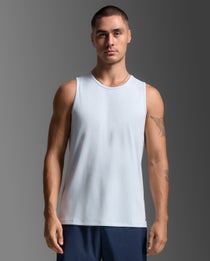 2XU Men's Aero Mesh Tank Moonstone