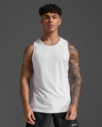 2XU Men's Aero Mesh Tank White