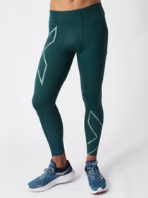 2XU Womens Aero Reflect Tights (Soft Focus/Peach Whip Reflect)